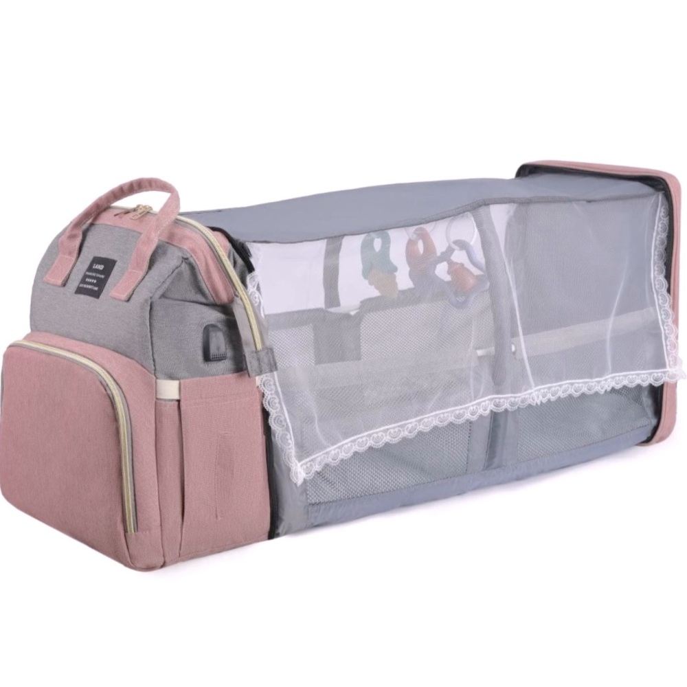 Diaper Bag Backpack with Foldable Changing Station, Travel Backpack, Baby Bag